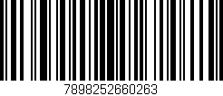 Código de barras (EAN, GTIN, SKU, ISBN): '7898252660263'