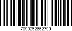 Código de barras (EAN, GTIN, SKU, ISBN): '7898252662793'