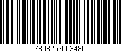 Código de barras (EAN, GTIN, SKU, ISBN): '7898252663486'