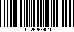 Código de barras (EAN, GTIN, SKU, ISBN): '7898252664919'