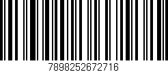 Código de barras (EAN, GTIN, SKU, ISBN): '7898252672716'