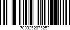 Código de barras (EAN, GTIN, SKU, ISBN): '7898252676257'