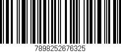 Código de barras (EAN, GTIN, SKU, ISBN): '7898252676325'