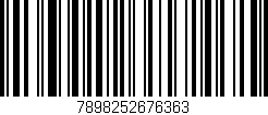 Código de barras (EAN, GTIN, SKU, ISBN): '7898252676363'