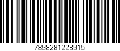 Código de barras (EAN, GTIN, SKU, ISBN): '7898281228915'