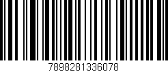 Código de barras (EAN, GTIN, SKU, ISBN): '7898281336078'