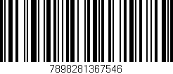 Código de barras (EAN, GTIN, SKU, ISBN): '7898281367546'