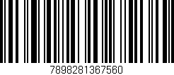 Código de barras (EAN, GTIN, SKU, ISBN): '7898281367560'