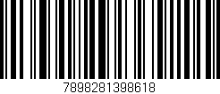 Código de barras (EAN, GTIN, SKU, ISBN): '7898281398618'