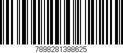 Código de barras (EAN, GTIN, SKU, ISBN): '7898281398625'