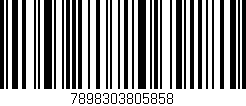 Código de barras (EAN, GTIN, SKU, ISBN): '7898303805858'