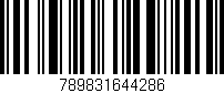 Código de barras (EAN, GTIN, SKU, ISBN): '789831644286'