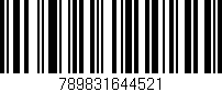 Código de barras (EAN, GTIN, SKU, ISBN): '789831644521'