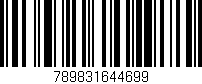 Código de barras (EAN, GTIN, SKU, ISBN): '789831644699'