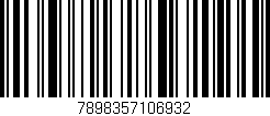 Código de barras (EAN, GTIN, SKU, ISBN): '7898357106932'