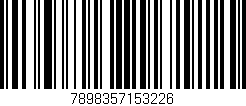 Código de barras (EAN, GTIN, SKU, ISBN): '7898357153226'