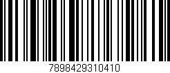 Código de barras (EAN, GTIN, SKU, ISBN): '7898429310410'