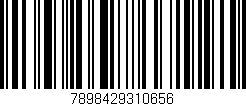 Código de barras (EAN, GTIN, SKU, ISBN): '7898429310656'