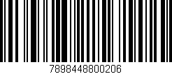 Código de barras (EAN, GTIN, SKU, ISBN): '7898448800206'