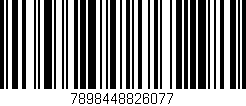 Código de barras (EAN, GTIN, SKU, ISBN): '7898448826077'