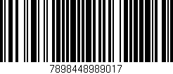 Código de barras (EAN, GTIN, SKU, ISBN): '7898448989017'