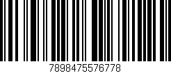 Código de barras (EAN, GTIN, SKU, ISBN): '7898475576778'