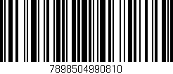 Código de barras (EAN, GTIN, SKU, ISBN): '7898504990810'