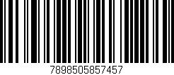 Código de barras (EAN, GTIN, SKU, ISBN): '7898505857457'