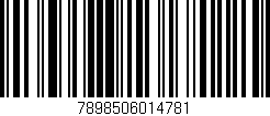 Código de barras (EAN, GTIN, SKU, ISBN): '7898506014781'