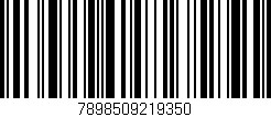 Código de barras (EAN, GTIN, SKU, ISBN): '7898509219350'