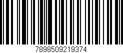 Código de barras (EAN, GTIN, SKU, ISBN): '7898509219374'