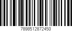 Código de barras (EAN, GTIN, SKU, ISBN): '7898512872450'