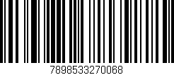 Código de barras (EAN, GTIN, SKU, ISBN): '7898533270068'