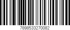 Código de barras (EAN, GTIN, SKU, ISBN): '7898533270082'