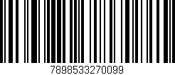 Código de barras (EAN, GTIN, SKU, ISBN): '7898533270099'