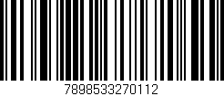 Código de barras (EAN, GTIN, SKU, ISBN): '7898533270112'