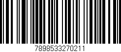 Código de barras (EAN, GTIN, SKU, ISBN): '7898533270211'
