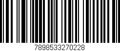 Código de barras (EAN, GTIN, SKU, ISBN): '7898533270228'