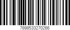 Código de barras (EAN, GTIN, SKU, ISBN): '7898533270266'
