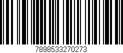 Código de barras (EAN, GTIN, SKU, ISBN): '7898533270273'