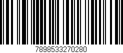 Código de barras (EAN, GTIN, SKU, ISBN): '7898533270280'