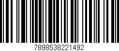 Código de barras (EAN, GTIN, SKU, ISBN): '7898538221492'