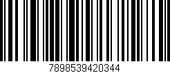 Código de barras (EAN, GTIN, SKU, ISBN): '7898539420344'