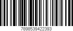 Código de barras (EAN, GTIN, SKU, ISBN): '7898539422393'