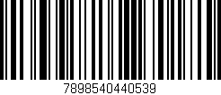 Código de barras (EAN, GTIN, SKU, ISBN): '7898540440539'