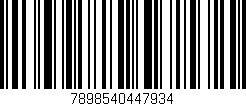 Código de barras (EAN, GTIN, SKU, ISBN): '7898540447934'