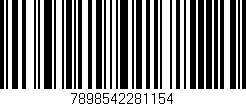 Código de barras (EAN, GTIN, SKU, ISBN): '7898542281154'