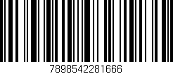Código de barras (EAN, GTIN, SKU, ISBN): '7898542281666'