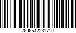 Código de barras (EAN, GTIN, SKU, ISBN): '7898542281710'