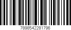Código de barras (EAN, GTIN, SKU, ISBN): '7898542281796'